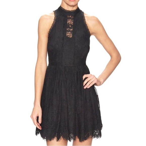 Free People Verushka Lace Mini Dress Black Size 8 NWT - Picture 15 of 16